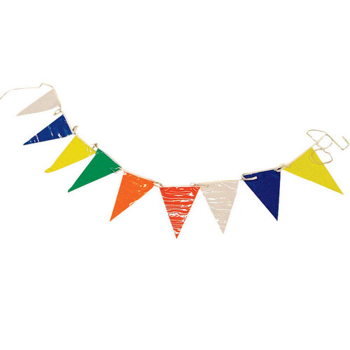 HY-KO PRODUCTS PEN-2 11 in. x 18-1/2 in. Multi-Colored Pennant Flags (50 ft. per Pack)