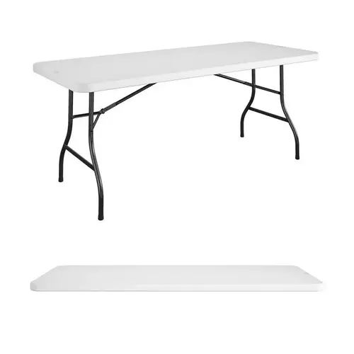 Cosco 14-164-WSP1 Folding Table 29.6" W X 72" L Rectangular White