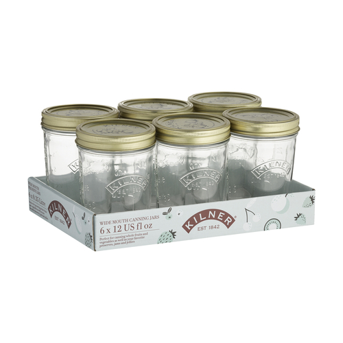 Kilner 0025.043U Canning Jar Wide Mouth 12 oz