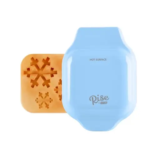 Waffle Maker 1 waffle Gloss Blue Plastic Gloss