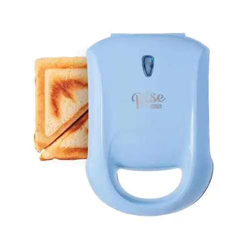 Rise by Dash RPM100GBSK06 Sandwich Grill 7.8" L X 6.2" W Metal Nonstick Surface Sky Blue Sky Blue