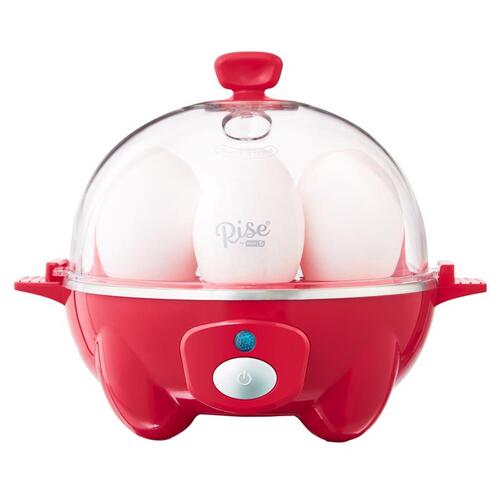 Rise by Dash REC005GBRR04 Egg Cooker Red Red