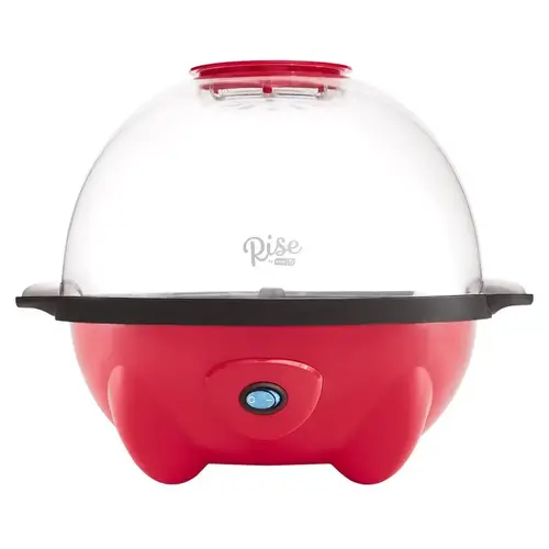 Rise by Dash RSP450GBRR04 SmartStore Stirring Popcorn Maker, Red, 3 Qt.