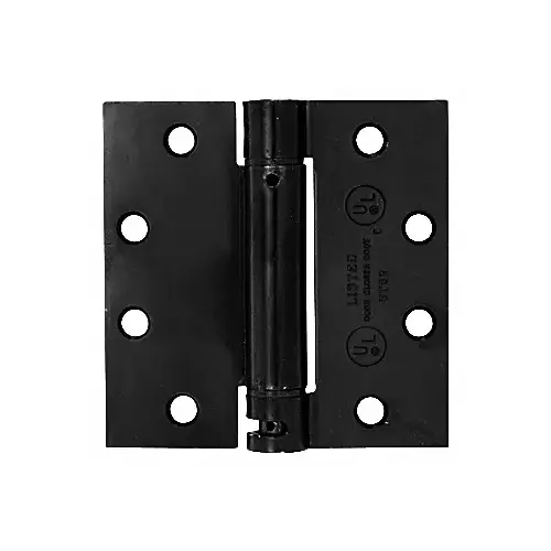 4-1/2" x 4-1/2" Black Heavy-Duty Square Spring Hinge