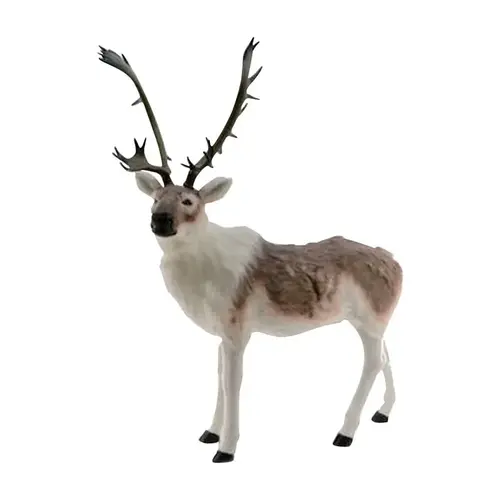 Yard Decor 56.7" Life-Size Plush Deer with Antlers