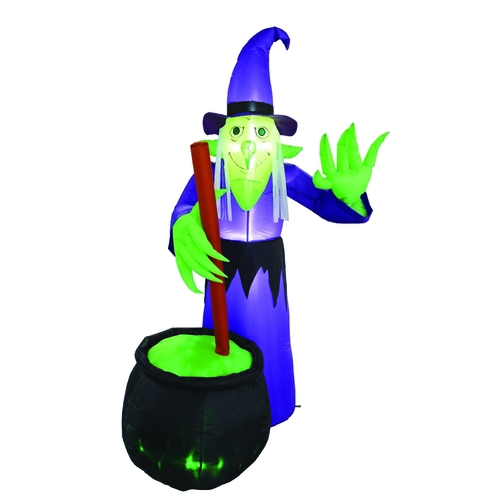 Celebrations MY-20W632 Inflatable Four Season 6 ft. Prelit Witch With Cauldron