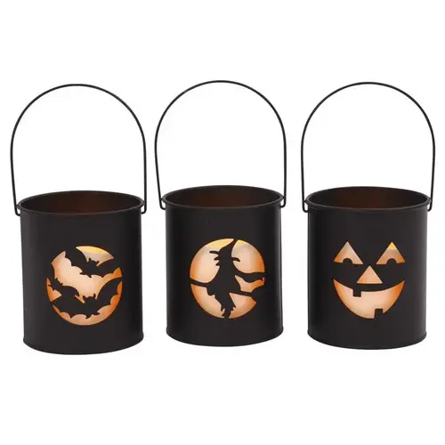 Gerson 2353030-XCP12 Halloween Decor 4.25" Lighted Decoration - pack of 12