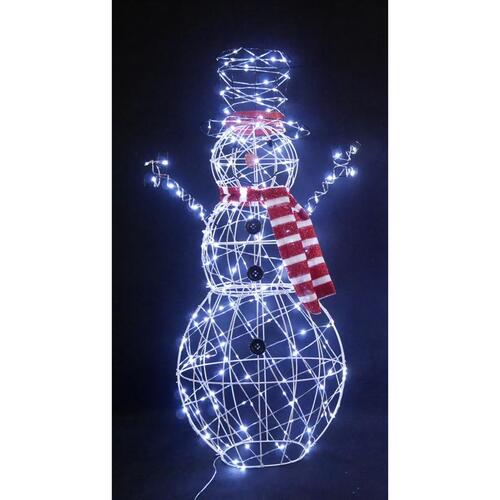 Celebrations 21DH07221 Yard Decor LED Cool White 48" Lighted Snowman