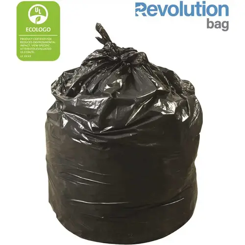 REVOLUTION BAG PC44XHBK 36 in. x 47 in. 0.70 mil 44 Gal. Black Low-Density Trash Bags - pack of 200