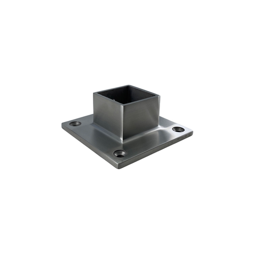 CRL HR15SYBS Brushed Stainless Square Full Flange for 1-1/2" Tubing
