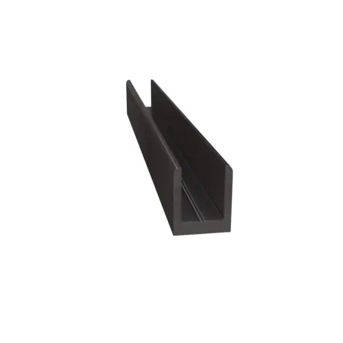 Single Aluminum U-Channel 1/4" Duranodic Bronze -  48" Stock Length - pack of 10