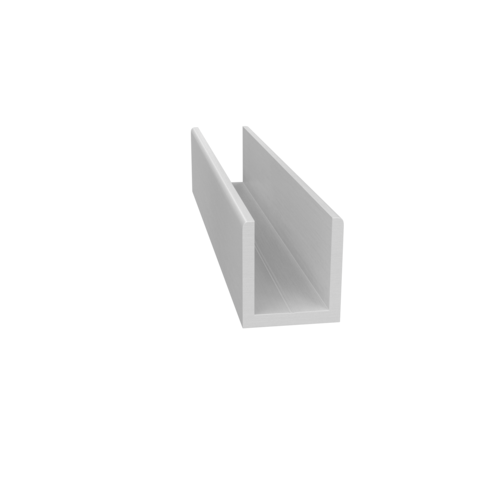 Fixed Panel Deep U-Channel 1/2" White - 95" Stock Length - pack of 25