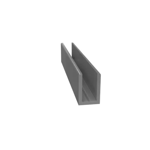 Single Aluminum U-Channel 5/16" Satin Anodized - 95" Stock Length - pack of 50