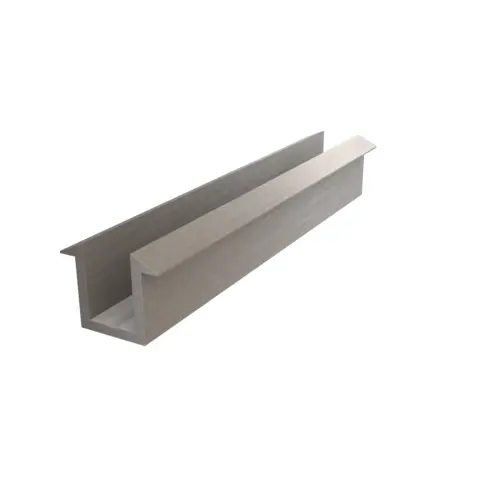 Brixwell SDUCCF38BN Glass Recess U-Channel 3/8" Brushed Nickel