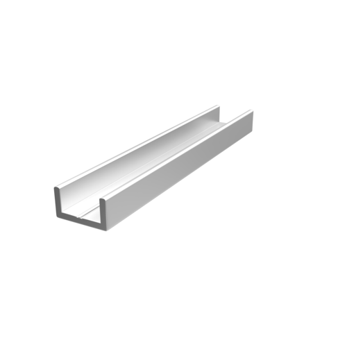 Brixwell SDUCCR12BN-CCP12 Shower Door Aluminum Regular U-Channel 1/2 ...