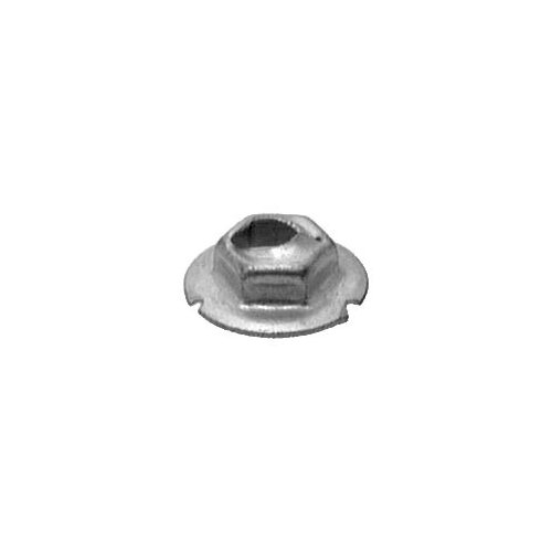 AP2896 Hex Washer Thread Cutting Nut, 3/16 in Stud x 3/8 in Across Flats, Zinc