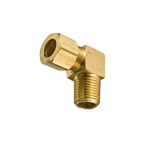 BRASS MALE ELBOW 1/2 TUBE SIZE 1/2 THREAD