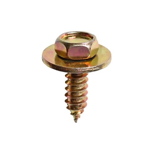 HEX HEAD SEMS TAP SCREW M6.3-1.81 X 20MM Zinc & Yellow Dichromate