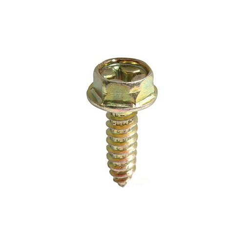 AUVECO PAK M6-1.81 X 20MM LICENSE PLATE SCREWS Zinc & Yellow Dichromate