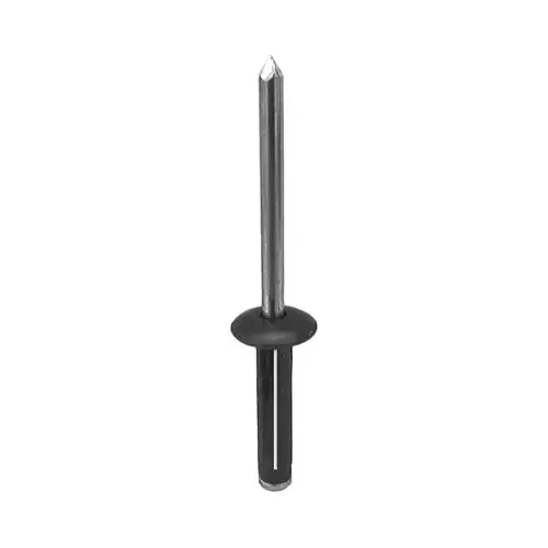 17121 Split-Type Rivet, 3/16 in Dia x 5/64 to 15/64 in Grip Range, Aluminum, Black