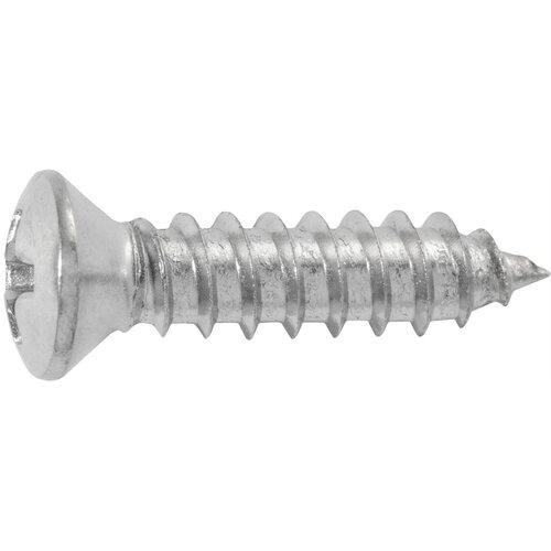 PHILLIPS OVAL HD TAP SCREW #8 HD 10 X 3/4 CHROME