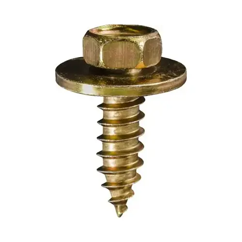 HEX HEAD SEMS TAP SCREW M5.5-1.81 X 18MM Zinc & Yellow Dichromate