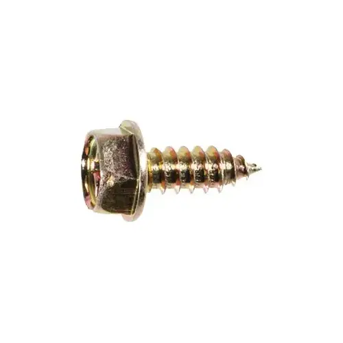 PHILLIPS HEX WSHR HEAD TAP SCREW M6 X 16MM Zinc & Yellow Dichromate