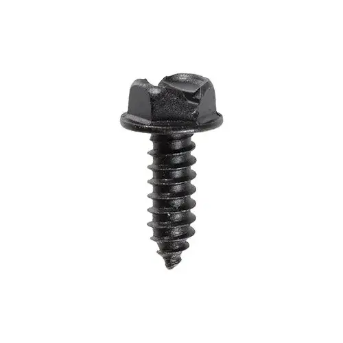 SLOTTED HEX WASHER HEAD L.P. SCREW #14 X 3/4 Black E-Coat