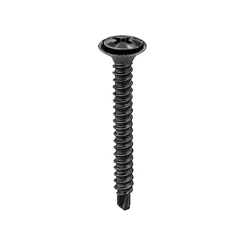 PHIL OVAL HD SEMS TEKS TAP SCREW 8 X 1-1/4 PHOS Black Phosphate