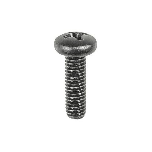 PHIL PAN HD LIC. PLATE SCREW BLACK M6-1.0 X 20MM