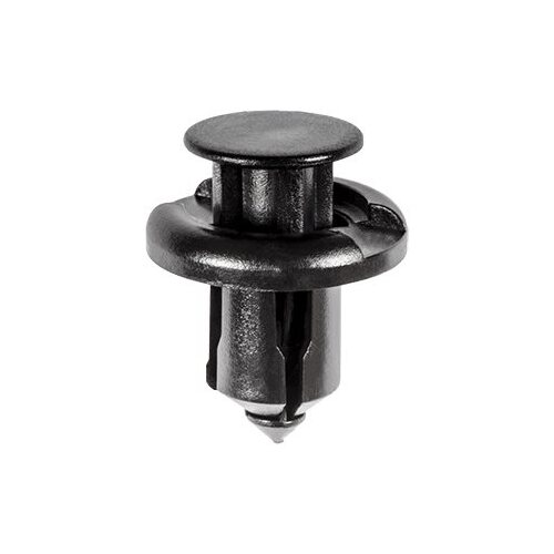 19233 Push-Type with Drive Pin Front Bumper Retainer, 20 mm Dia Head x 13 mm L Stem, Nylon, Black