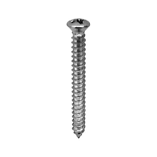 PHIL OVAL #6 HD TAP SCREW 8 X 1-1/2 CHROME AB