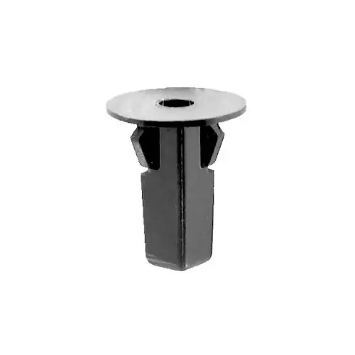 19721 Fender Liner Screw Grommet, M5.5 Screw x 20 mm Dia Head x 22 mm L Stem x (8 x 8 mm) Hole, Nylon, Black