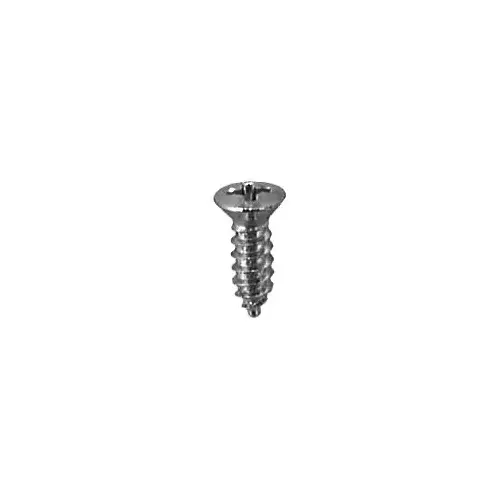 PHILLIPS OVAL #6 HEAD TAP SCREW 8 X 1/2 CHROME