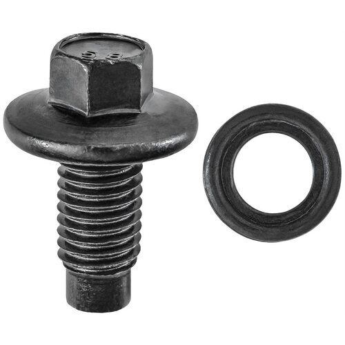 FORD OIL DRAIN PLUG W/GASKET M12-1.75 13MM HEX Plain