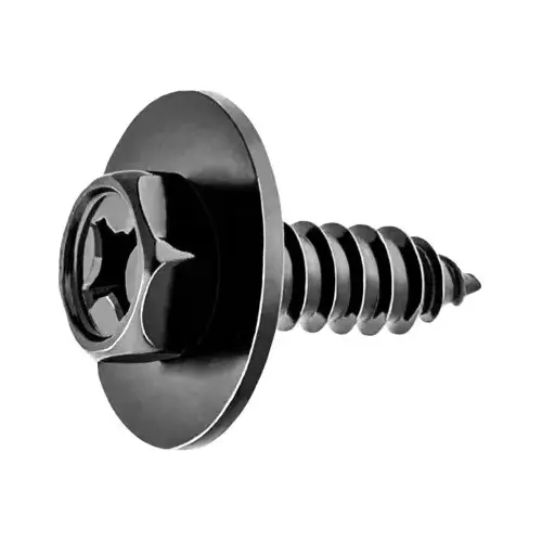 PHIL HEX SEMS TAP SCREW M6.3-1.81 X 20MM 20MM OD Black Zinc