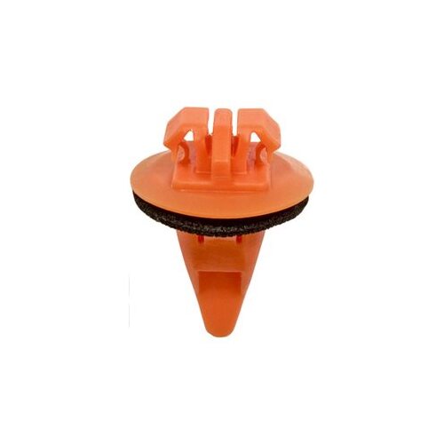 20688 Wheel Flare Molding Clip, 17 mm Dia Head x 17 mm L Stem, Nylon, Orange