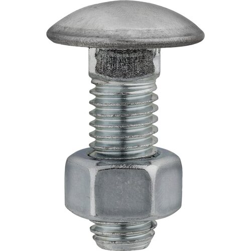 CAPPED RND HD BUMPER BOLT Zinc - pack of 10