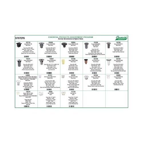 SCREW GROMMETS & NYLON NUTS ASSORTMENT