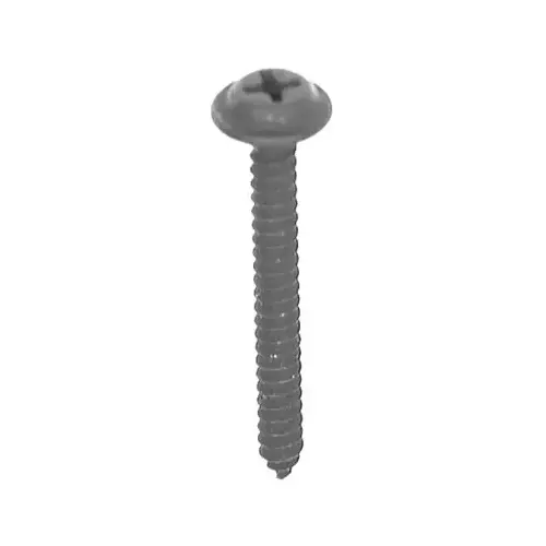 PHILLIPS FLAT TOP WASHER HEAD SCREW Black E-Coat - pack of 50