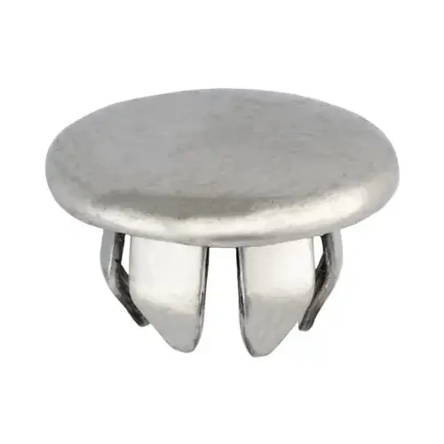 PLUG BUTTONS 1/4 HOLE SIZE Nickel - pack of 50