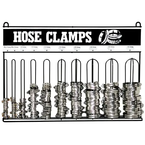 10 LOOP HOSE CLAMP RACK