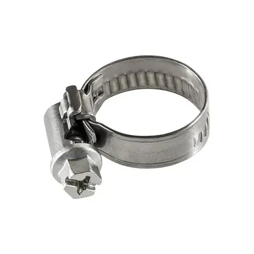 HOSE CLAMP 3/8-5/8 (10MM-16MM) RANGE Zinc Plated Steel Screw