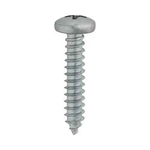 (100) PHILLIPS PAN HEAD TAP SCREW Zinc