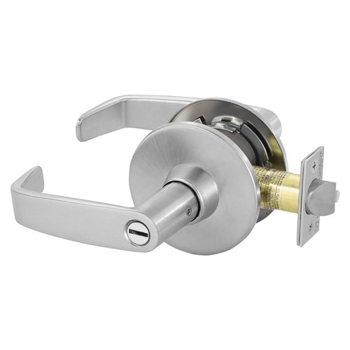 28SG-11U68 LL 26D Cylindrical Lock Satin Chrome Anti-Microbial