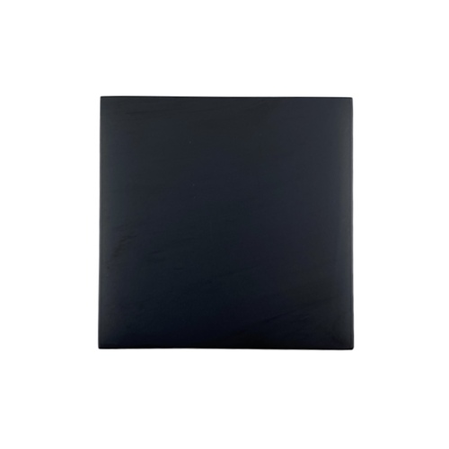 CRL SCU4MBL Square Style Hole-in-Glass Fixed Panel U-Clamp Matte Black