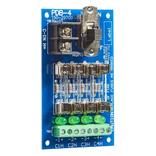 Power Distribution Board 4 Fused Output, 2 Amp Each