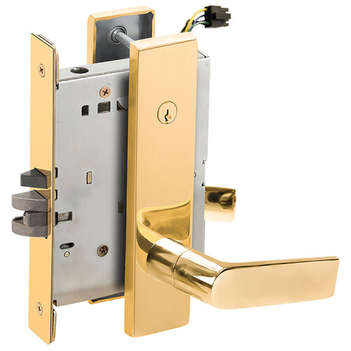 Electric Mortise Lock Bright Stainless Steel