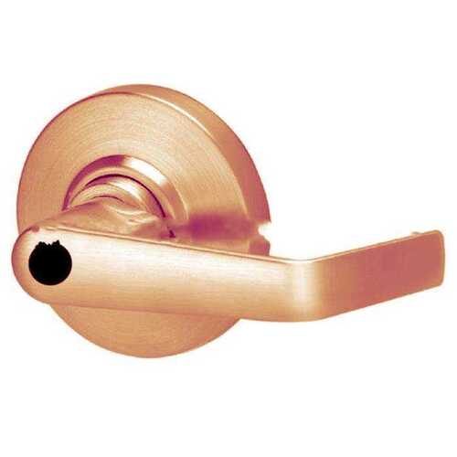 ALX Series Grade 2 Storeroom Saturn Lever Lock Less Cylinder with 47267042 Deadlatch and 47267101 ANSI Strike Satin Bronze Finish