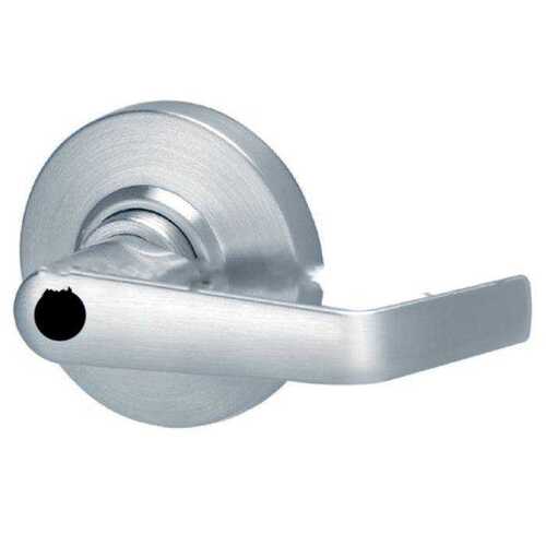 ALX Series Grade 2 Storeroom Saturn Lever Lock Less Cylinder with 47267042 Deadlatch and 47267101 ANSI Strike Bright Chrome Finish